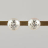 clavo akoya pearl diamond earrings P2608-001