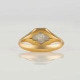 collet diamond ring