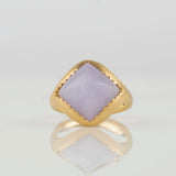 platy lavender jadeite ring