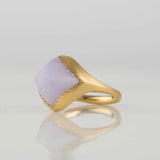 platy lavender jadeite ring