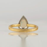 mille white opal diamond ring