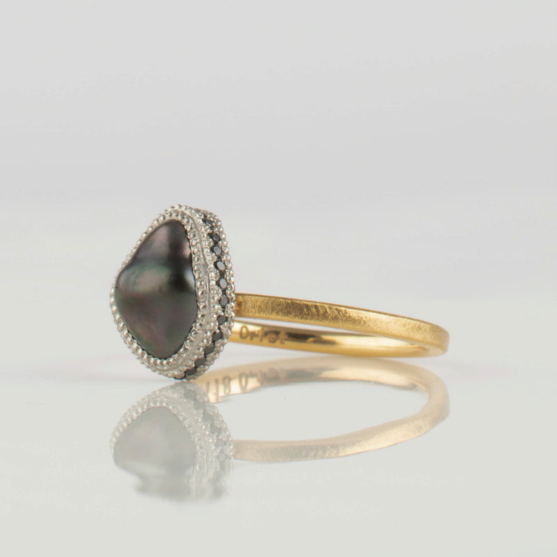 swirl south sea pearl ring