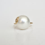 planetary south sea pearl diamond ring