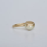 collet south sea pearl ring