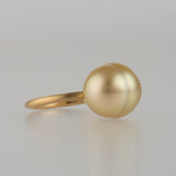 collet south sea pearl diamond ring