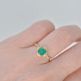 spread emerald diamond ring　R2512-008