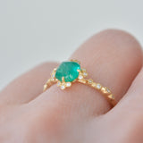 spread emerald diamond ring　R2512-008