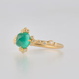 spread emerald diamond ring　R2512-008