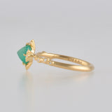 spread emerald diamond ring　R2512-008