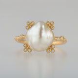 spread  pearl ring / 13号　R2605-005