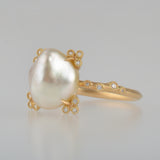 spread  pearl ring / 13号　R2605-005