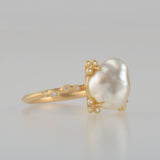 spread  pearl ring / 13号　R2605-005