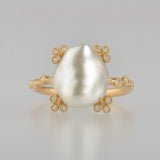spread  pearl ring / 11号　R2605-004