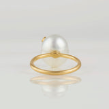 baroque south sea pearl diamond ring SD00-W-002