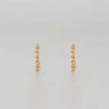 twist diamond stud earrings