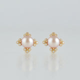 Christmas Limited Collection - spread freshwater pearl earrings
