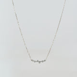 spread diamond necklace