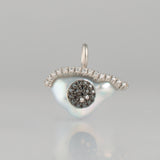 POT South sea pearl diamond pendant top　T2601-008