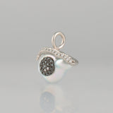 POT South sea pearl diamond pendant top　T2601-008
