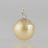 lucent south sea pearl diamond pendant top T2602-002