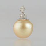 lucent south sea pearl diamond pendant top T2602-002