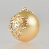clavo south sea pearl diamond pendant top T2607-002