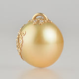 clavo south sea pearl diamond pendant top T2607-002