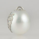 clavo south sea pearl ruby pendant top T2607-003