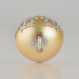 clavo south sea pearl diamond pendant top T2607-006