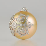 clavo south sea pearl diamond pendant top T2607-006