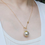 clavo south sea pearl diamond pendant top T2607-006