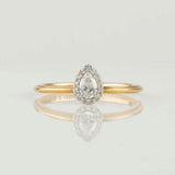 tulle diamond ring pear