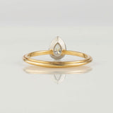 tulle diamond ring pear