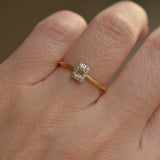 tulle diamond ring emerald