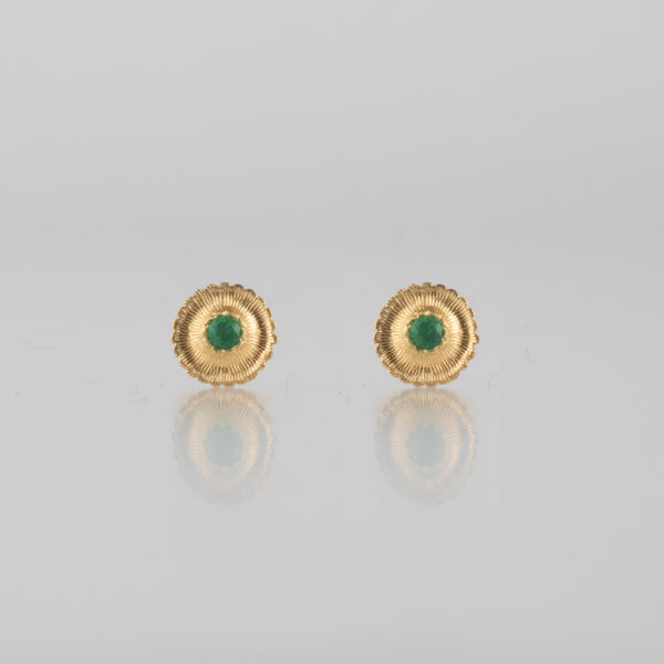 Limited Collection - lucia emerald stud earrings
