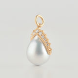 coronet south sea pearl diamond top　T2507-007