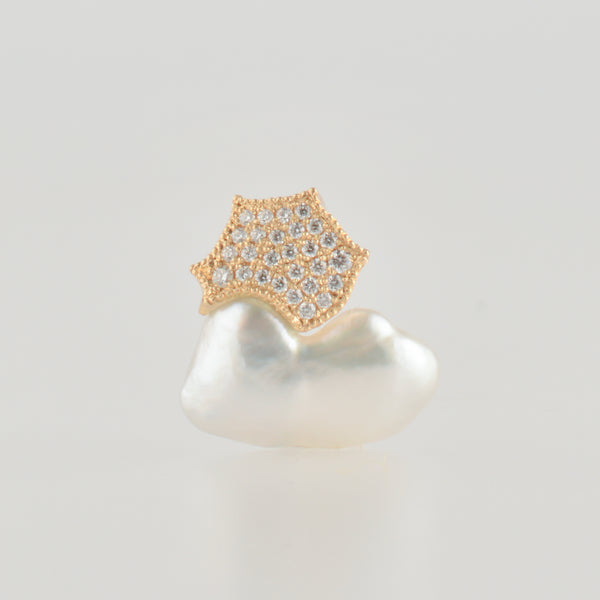 coronet south sea pearl diamond top　T2507-004