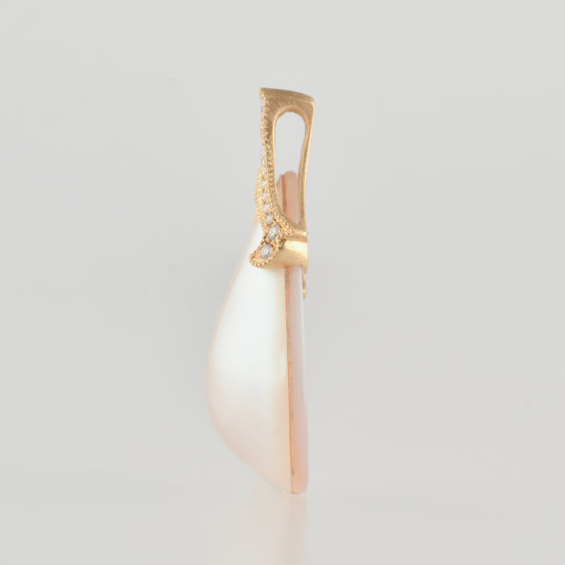 coronet mabe pearl diamond top　T2507-008